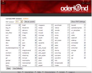 oderland php version